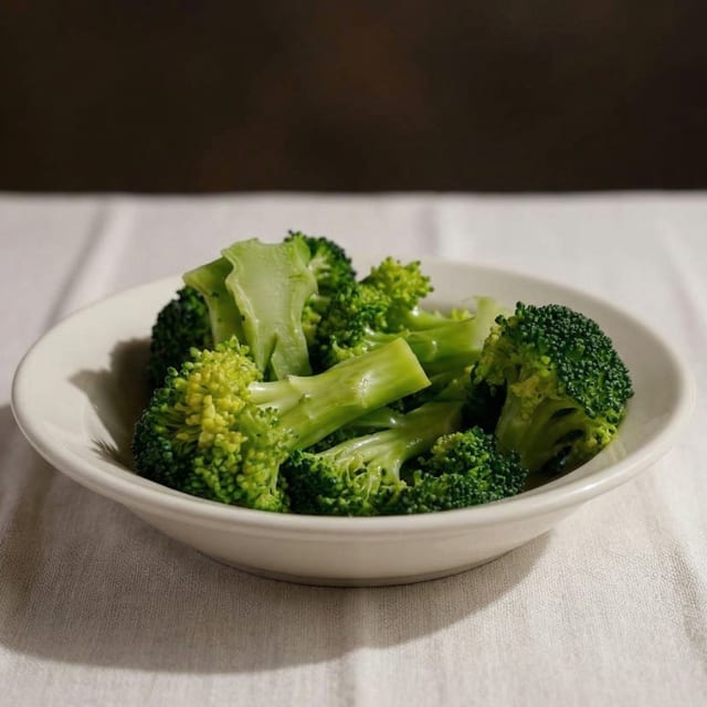 Steamed Broccoli.